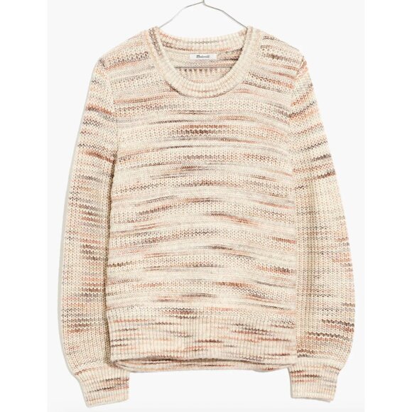 Madewell Sweaters - MADEWELL Space-Dyed Canton Pullover Sweater Marled Harvest Small Neutral Grandma